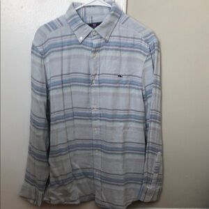 Men's Medium Vineyard Vines Striped Flannel